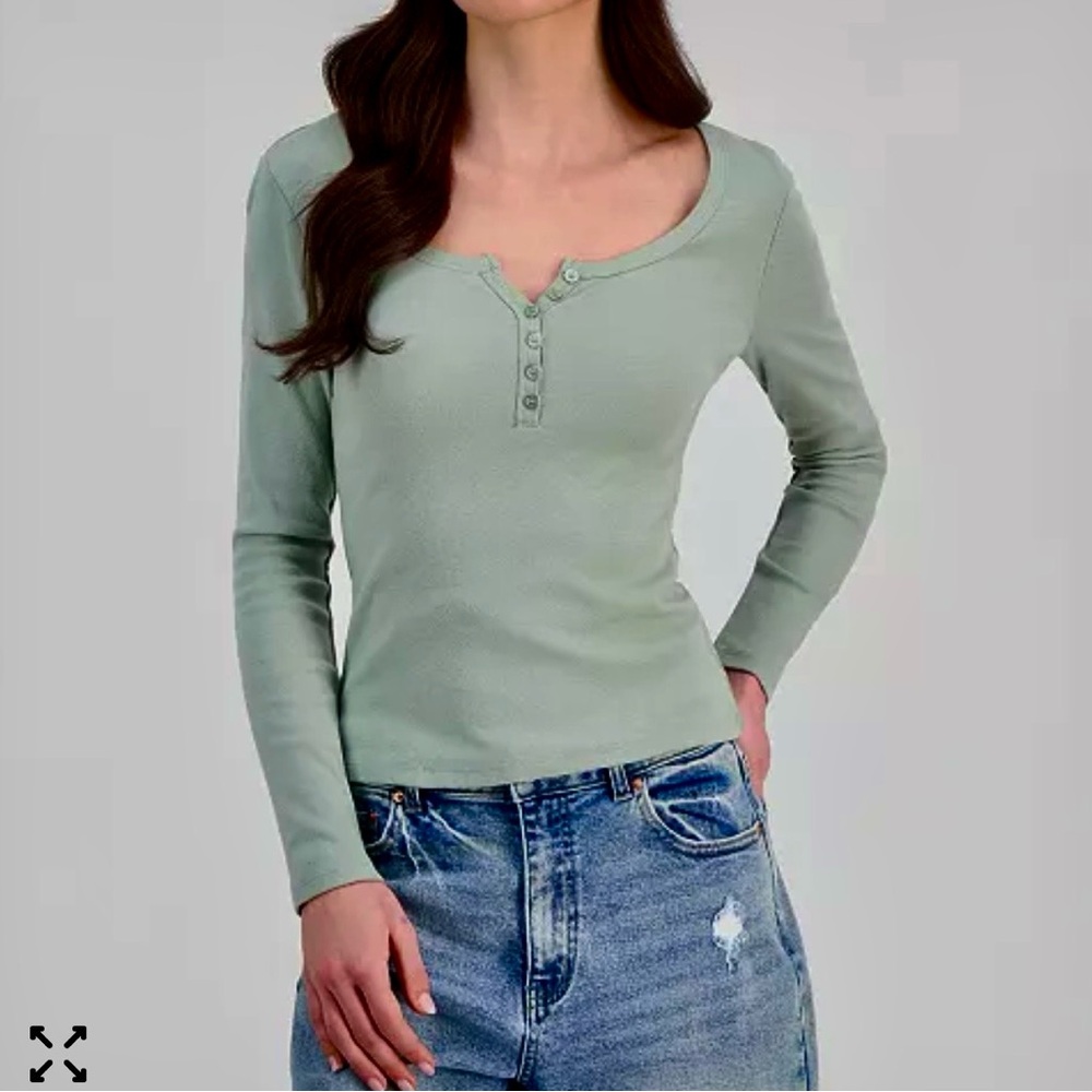 Hippie Rose Sage Long Sleeve Top